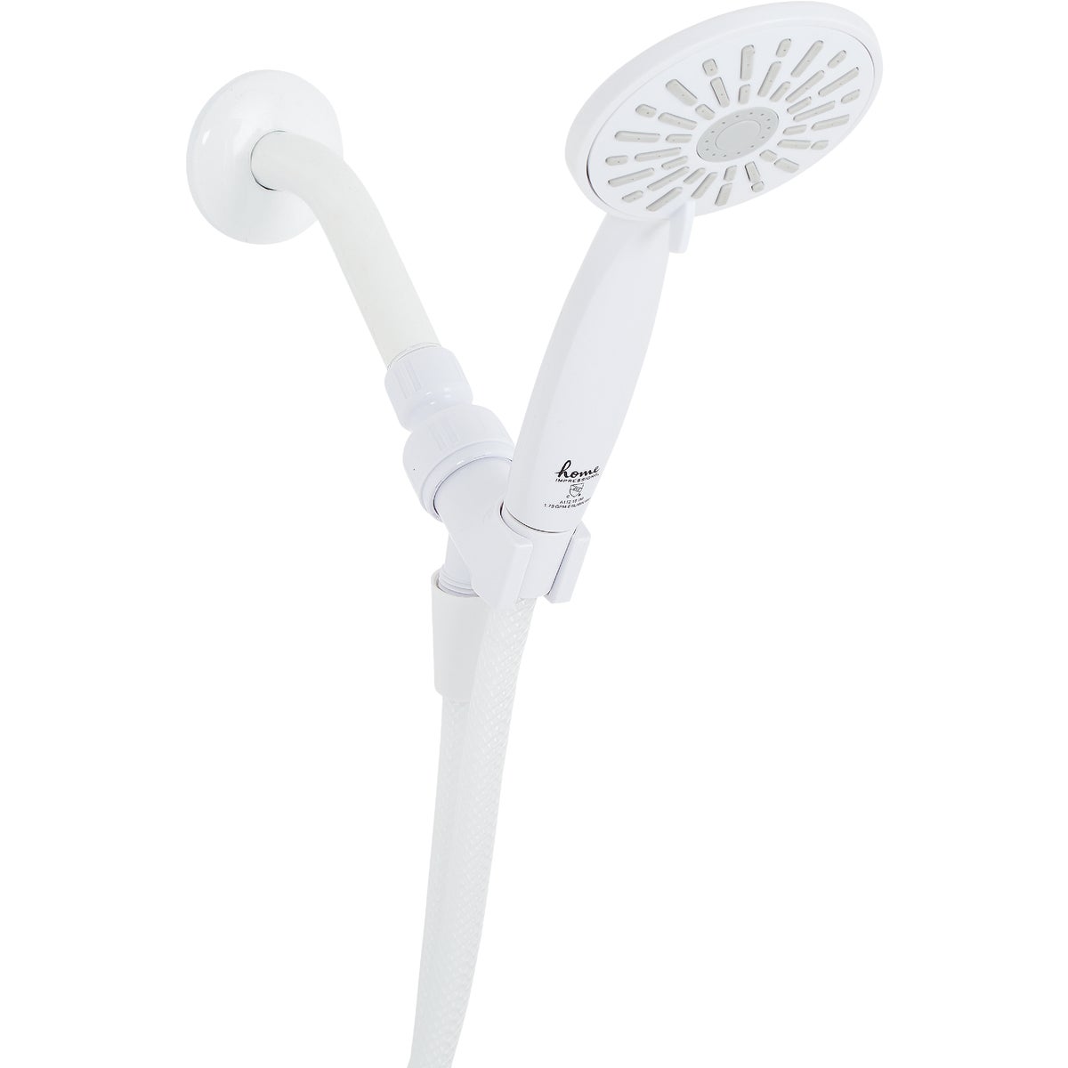 3-spray 1.8 Gpm Handheld Shower Head With 60 In. Hose, White