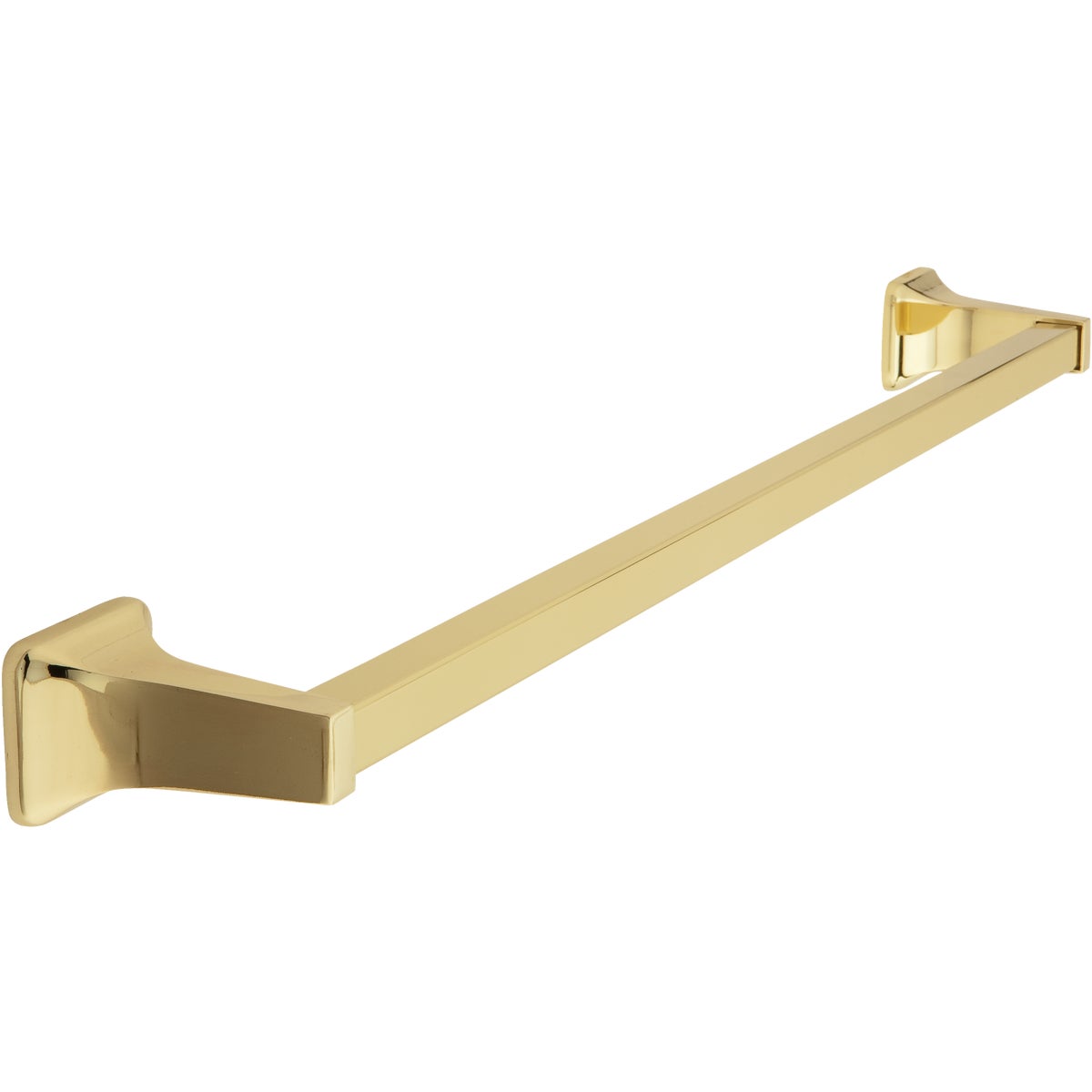 Vista 24 Inch Polished Brass Towel Bar With Concealed Mounting