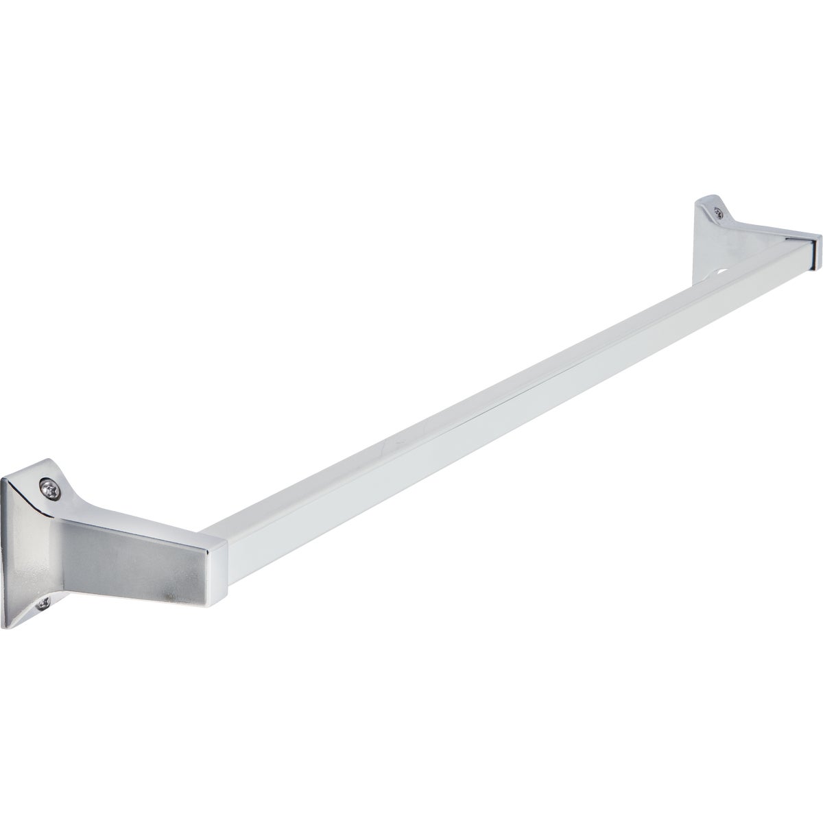 Alpha 24 Inch Chrome Towel Bar - Zinc Die-cast Wall Mount
