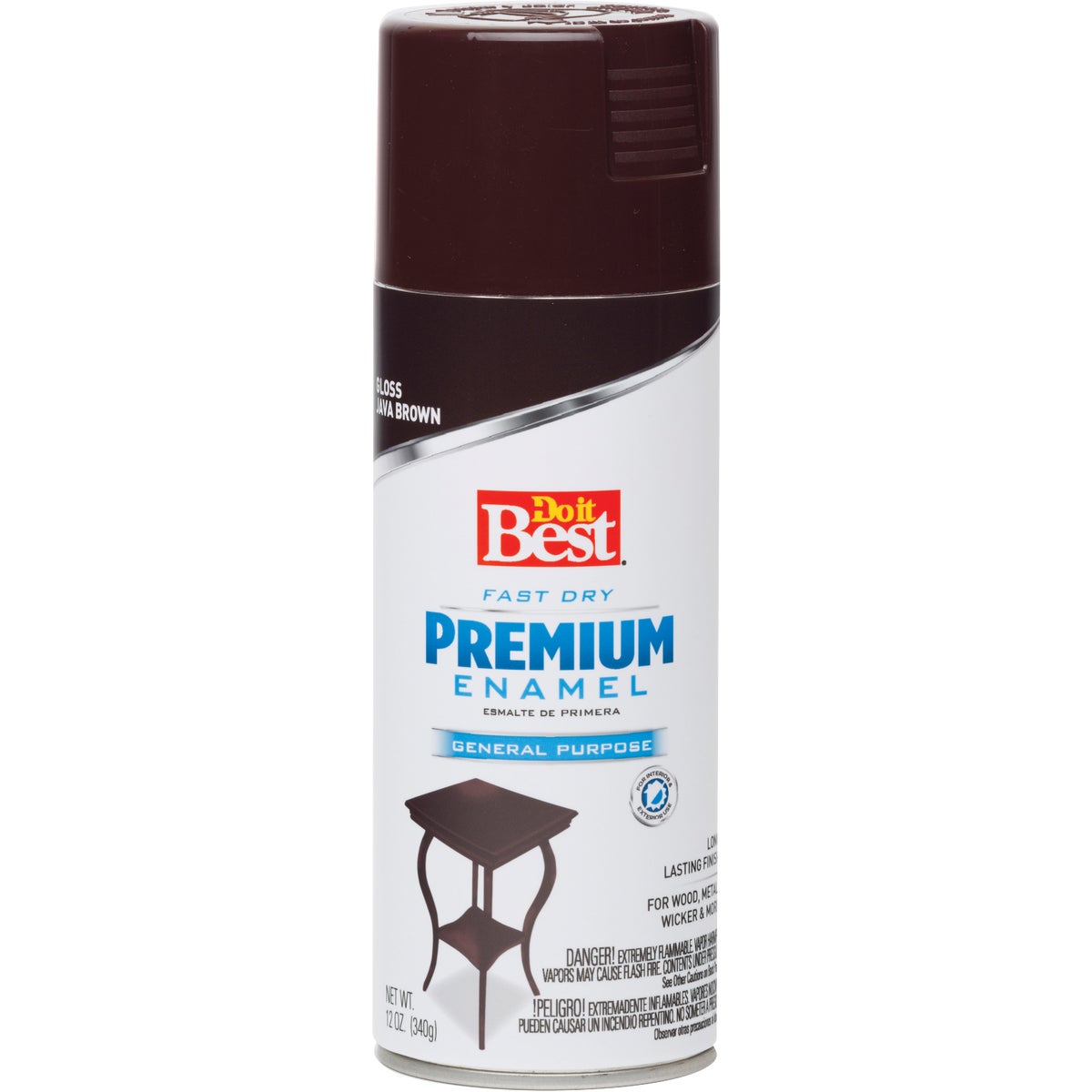 12 Oz. Gloss Spray Paint In Java Brown | Do it Best Barbados