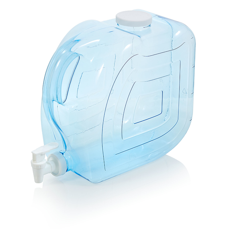 2 Gallon Blue Plastic Beverage Dispenser Model 763