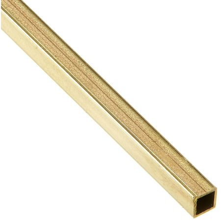 K & S 1/8 In. x 12 In. Brass Square Tube