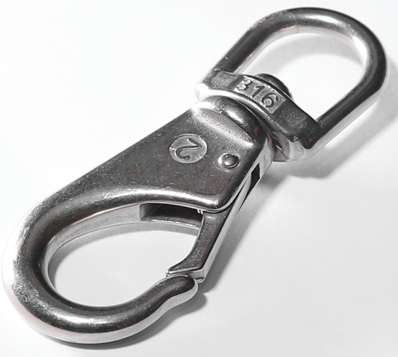 3/4 In. Diameter X 3-7/8 In. Length Nickel-plated Steel Bolt Snap 270 Lb