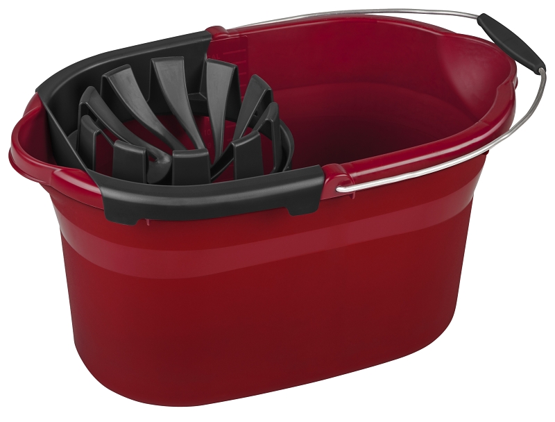 17.5-quart Residential Mop Wringer Bucket, Model 11295804, Red