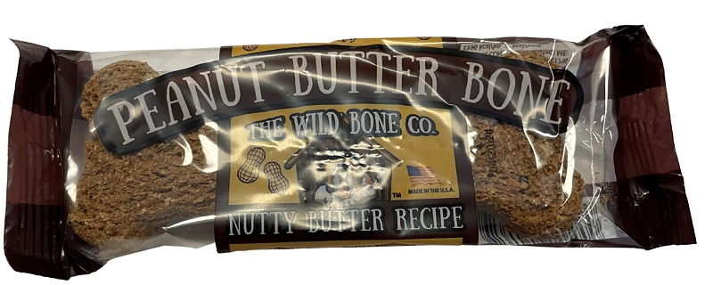 The Wild Bone Company Peanut Butter Bone Dog Treat