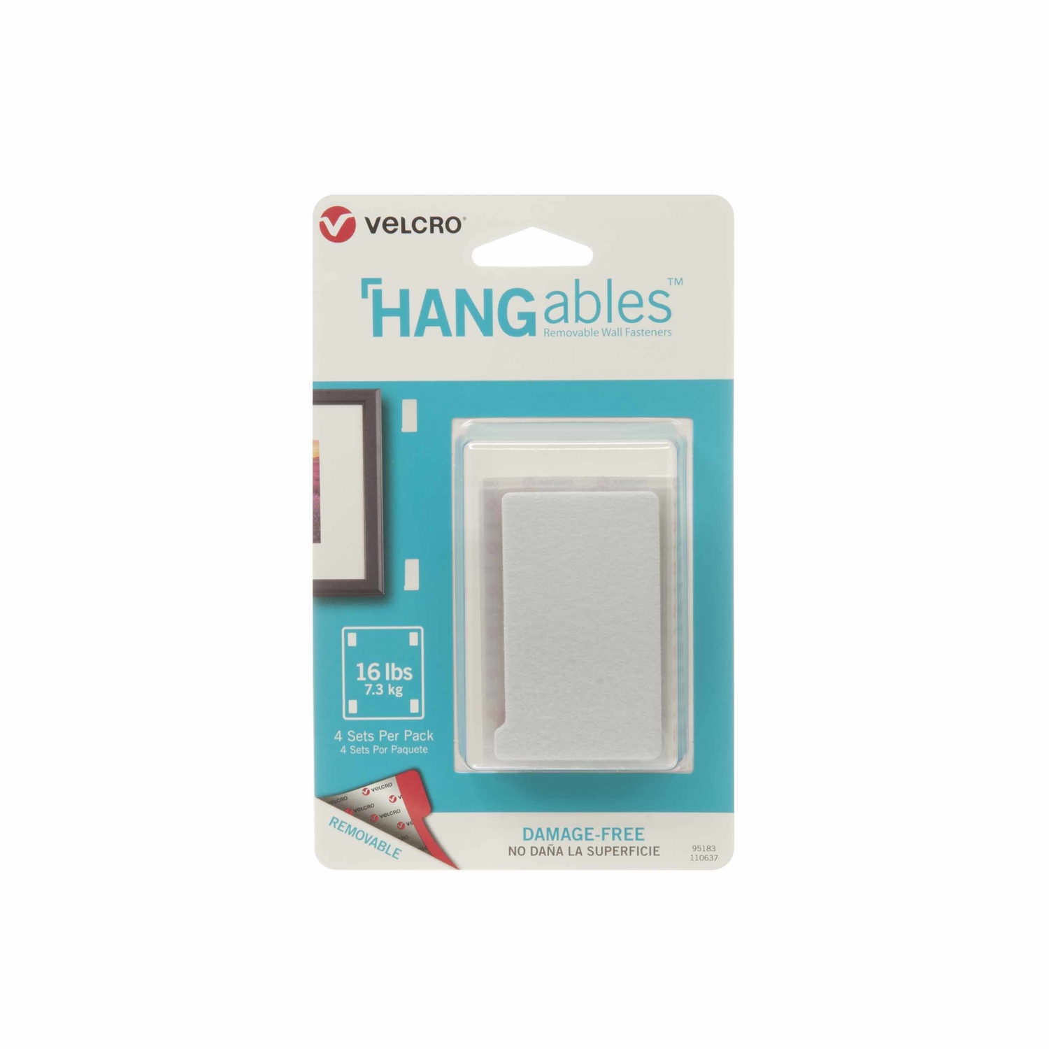 Velcro Brand HANGables Removable Fasteners 4 pk