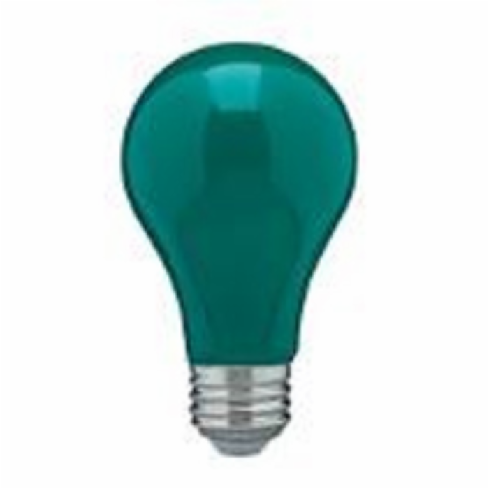 Satco Nuvo 60W Equivalent Green A19 Medium LED Party Light Bulb