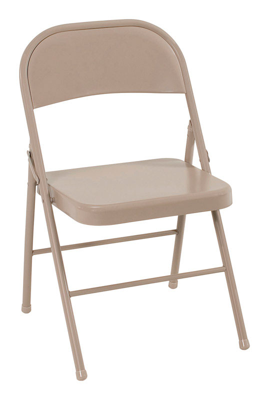 COSCO Tan All Steel Folding Chair