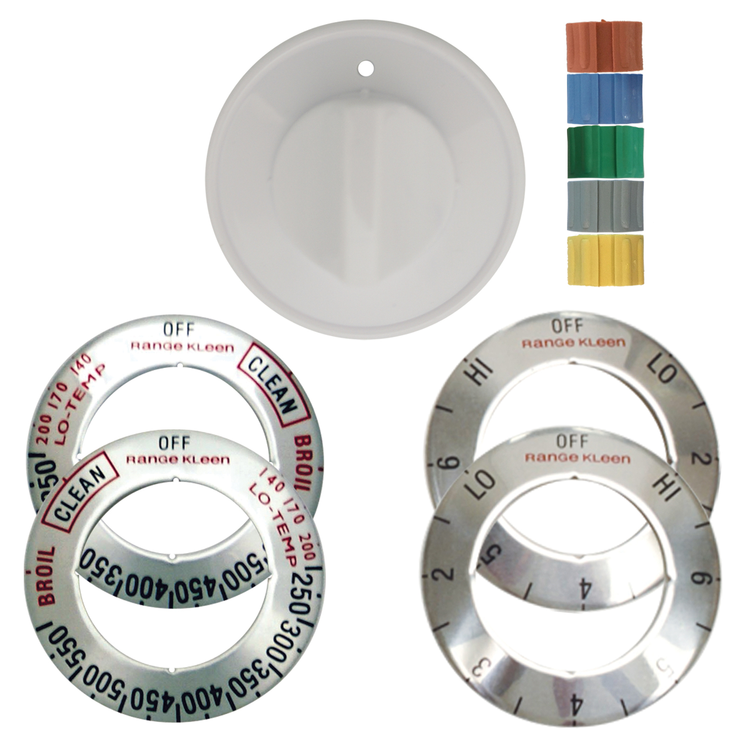 Range Kleen White Electric Range & Oven Knob Kit