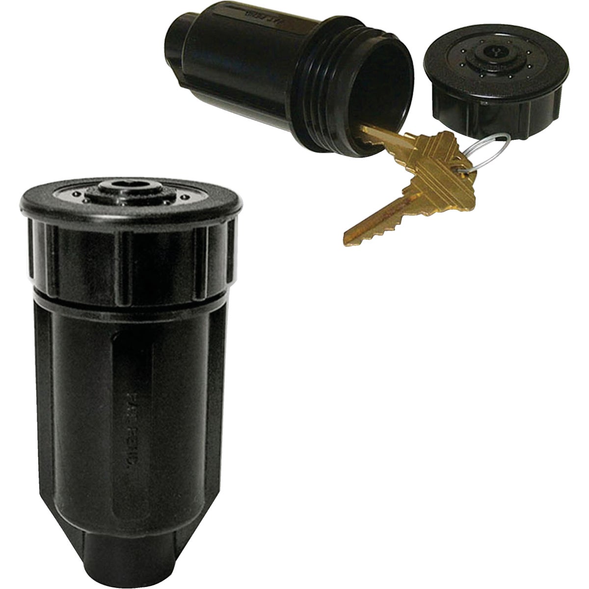 Black Plastic Sprinkler Key Hider - Model 91901 - Concealment Box