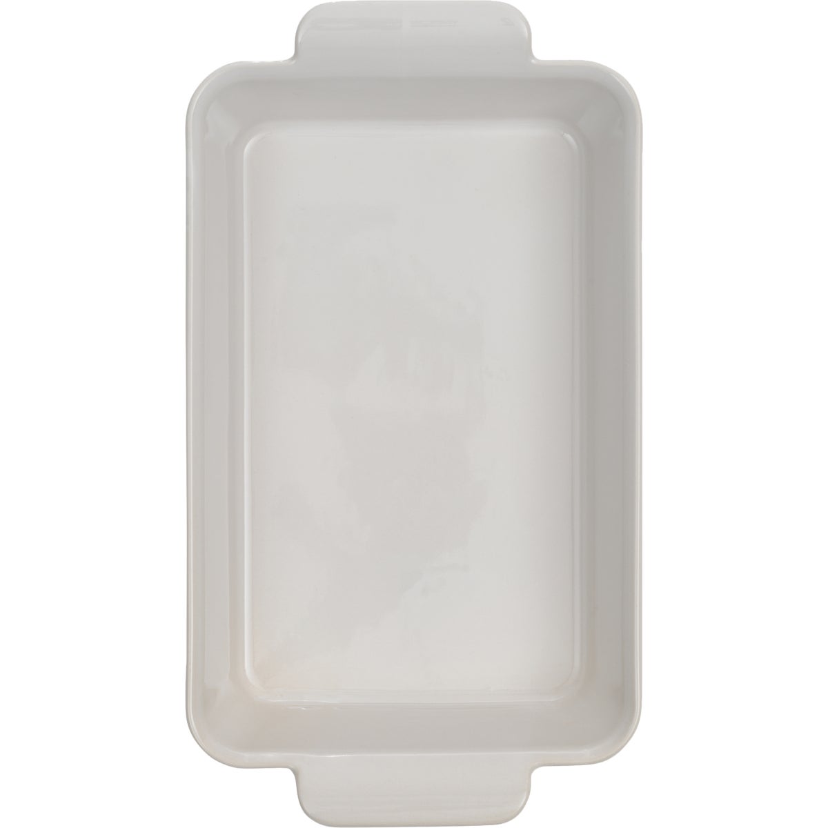 Goodcook 2.3 Qt. Rectangle White Stoneware Baking Dish with Handles