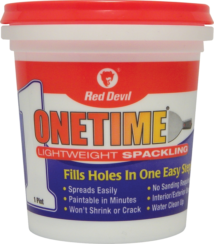 Onetime Lightweight Spackle, Pre-Mixed, Pt..