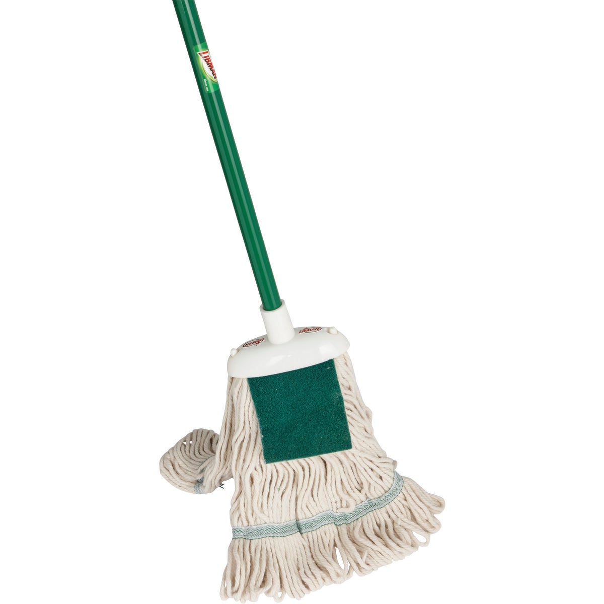 Jumbo Cotton Wet Mop With Steel Handle, Model No. 121, 6.5" X 10.5"