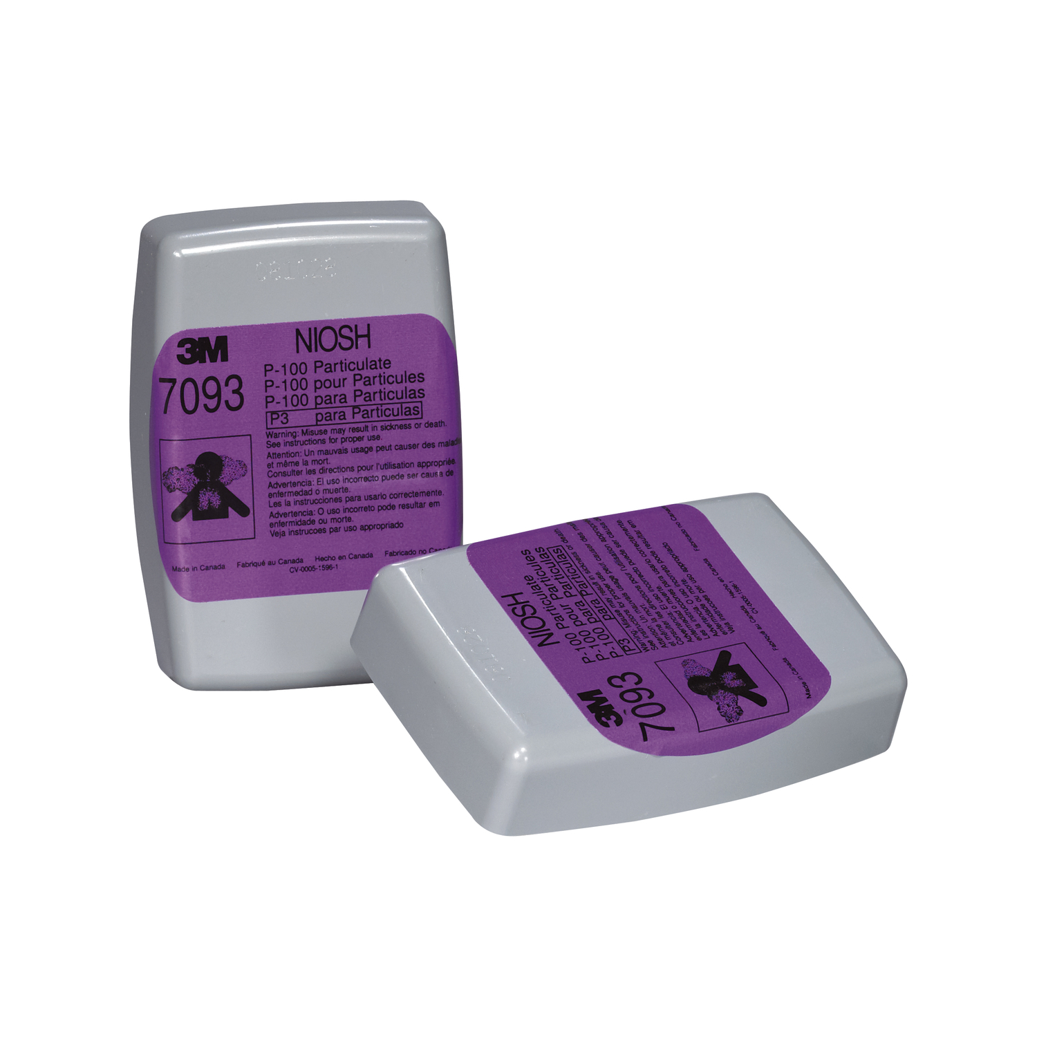 3M P100 Demolition Replacement Filter Cartridge (2-Pack)