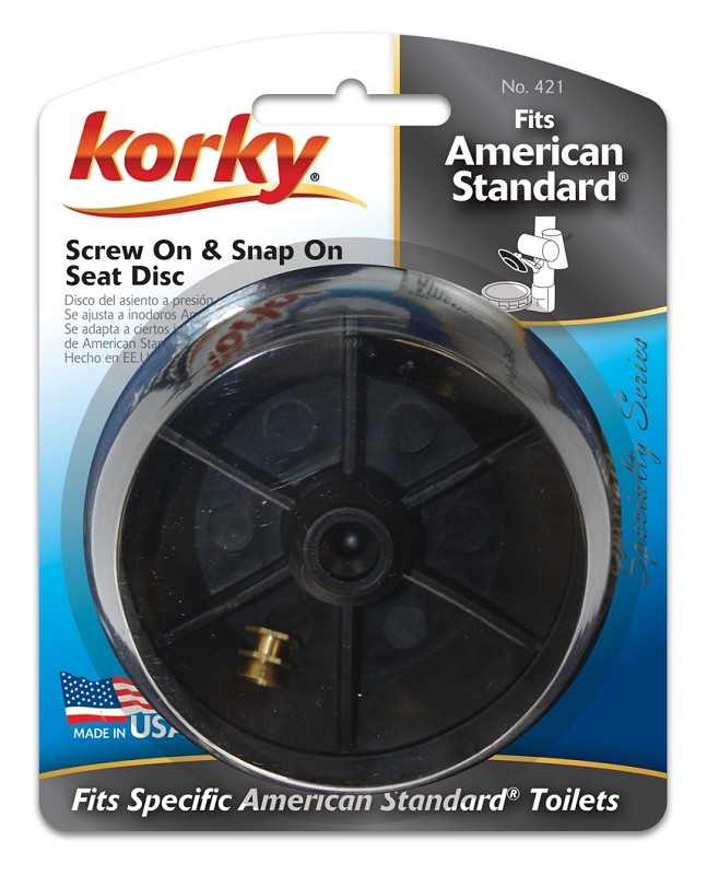 American Standard Toilet Valve Seat, Fits Snap & Screw-On