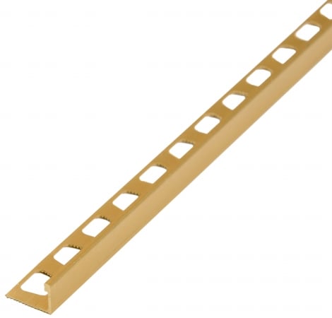 M-d Products 10801 3-8 in. X 96 in. Satin Brass Anodized Ceramic Tile Edging Pack Of 6