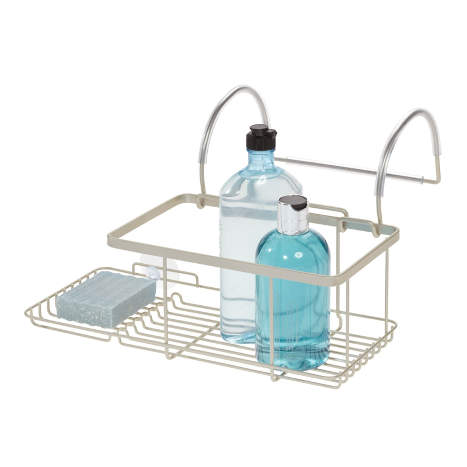 Everett Over-the-side Bathtub Storage Caddy 6.64 In. H X 10.2 In. W X 12.08 In. L Satin Silver