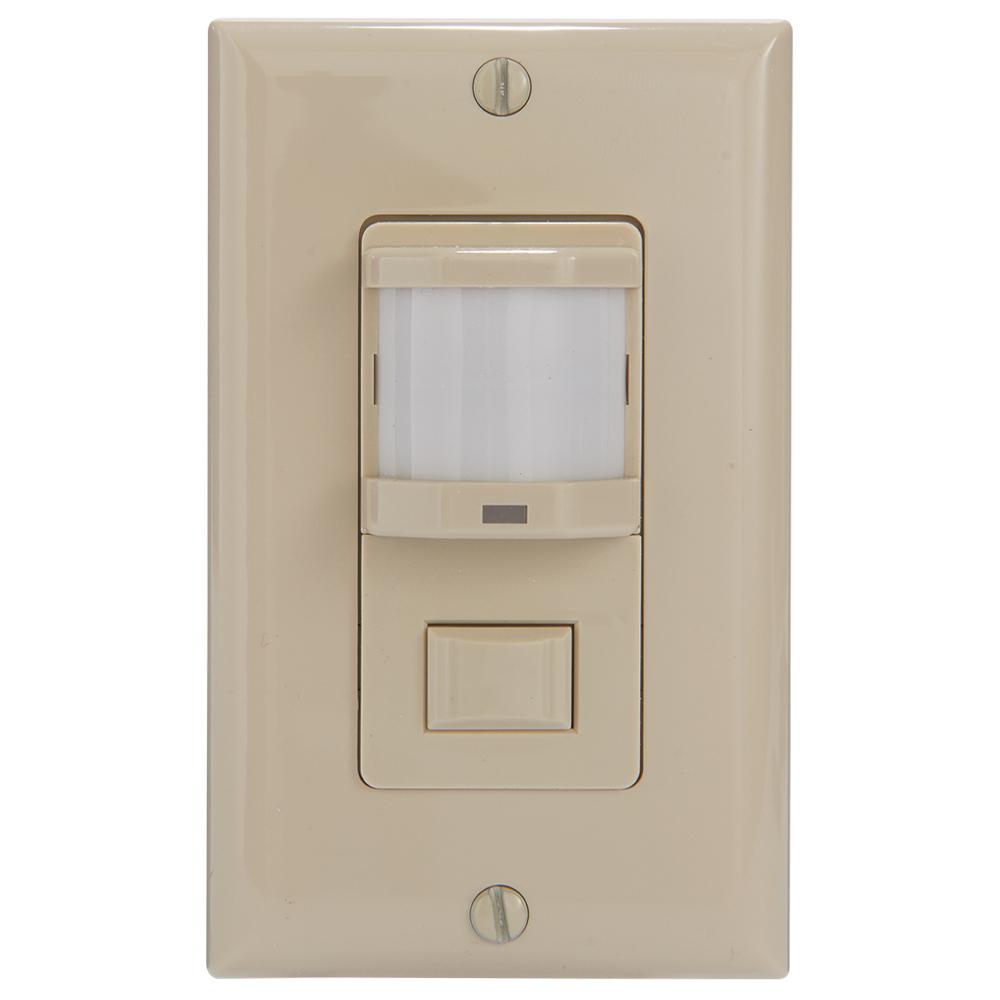 Ios Series 500-watt In-wall Pir Occupancy Sensor Switch, Ivory