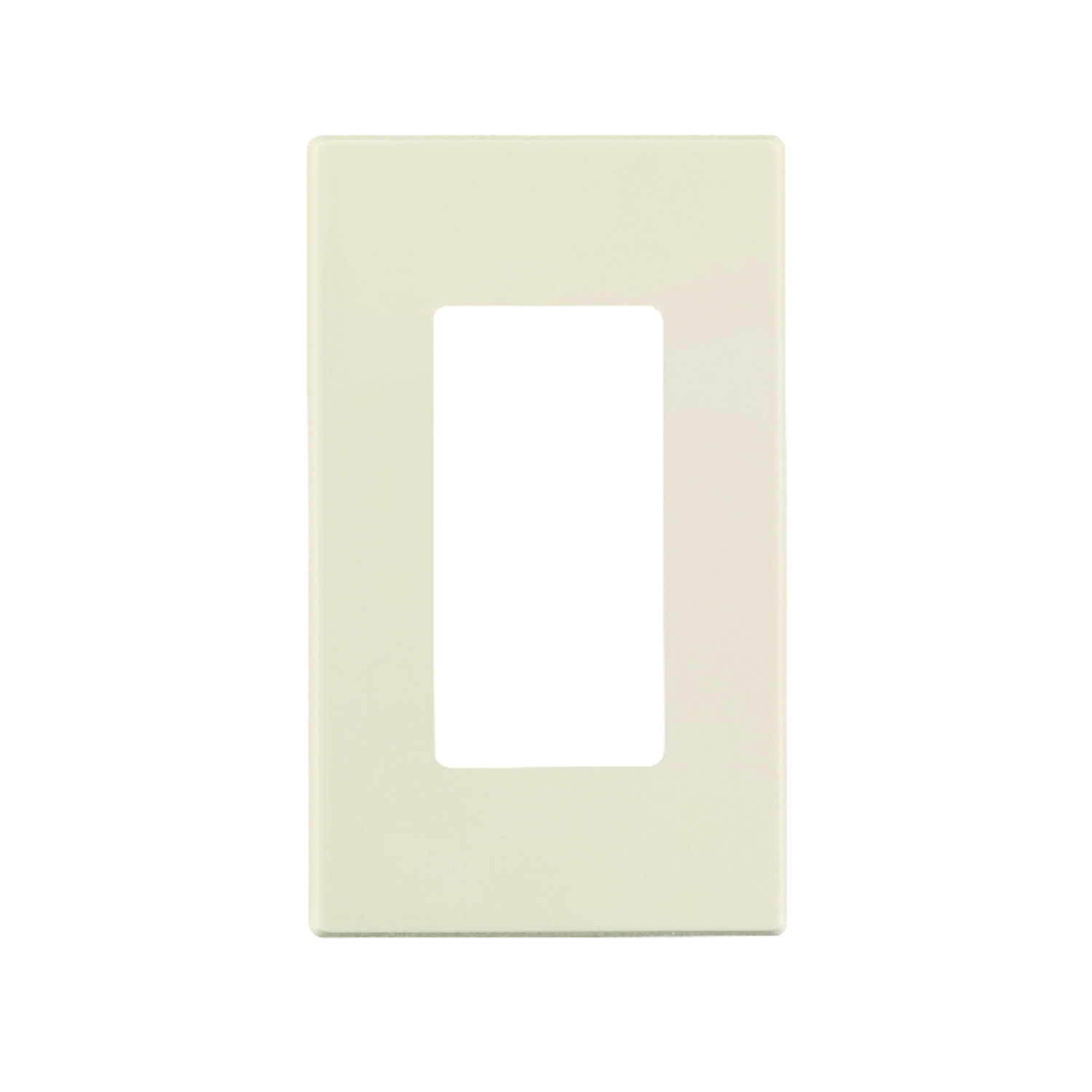 Leviton Almond 1 gang Polycarbonate Decorator Wall Plate 1 pk