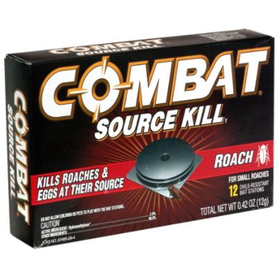 Combat Source Kill Max 0.42 Oz. Solid Small Roach Bait Station (12-Pack)