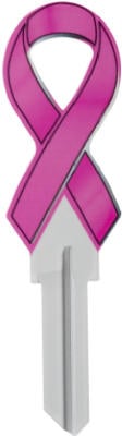 Kaba KCKW11-PINKRIBBON KW11 Pink Ribbon Painted Key Pack of 5