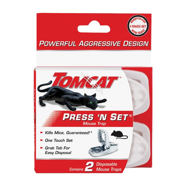 Tomcat Press 'N Set Mechanical Mouse Trap (2-Pack)
