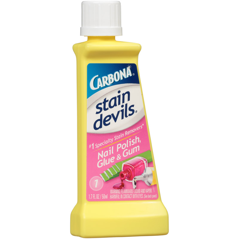 Carbona Stain Devils 1.7 Oz. Formula 1 Nail Polish, Glue, & Gum Stain Remover