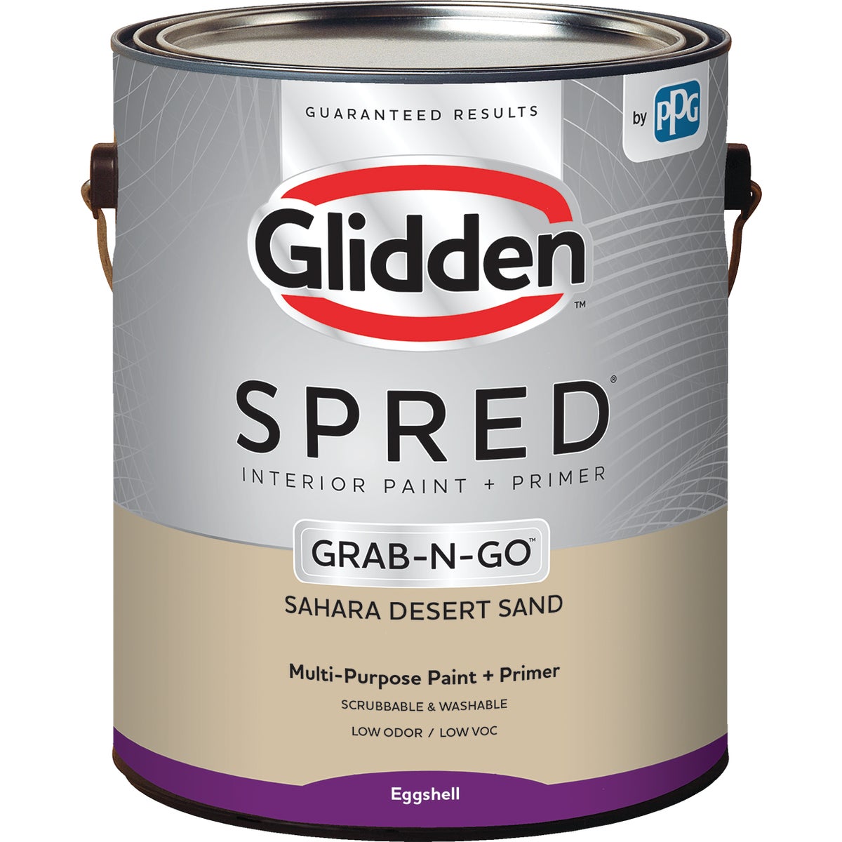 Spred Interior Paint + Primer 1 Gallon Sahara Desert Sand Eggshell Finish