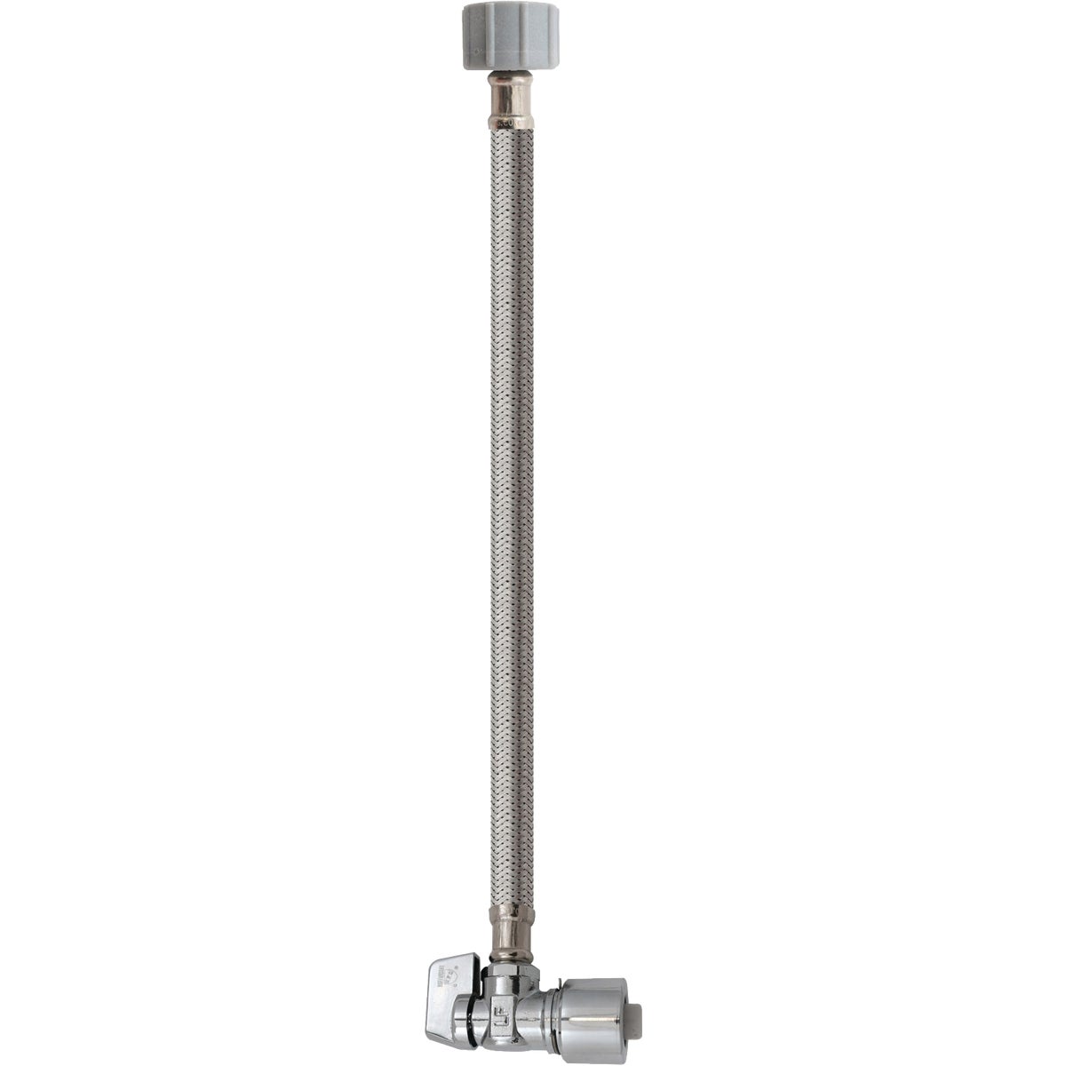 5/8 In. X 20 In. Stainless Steel Quick Lock Toilet Supply Tube With Angled Valve