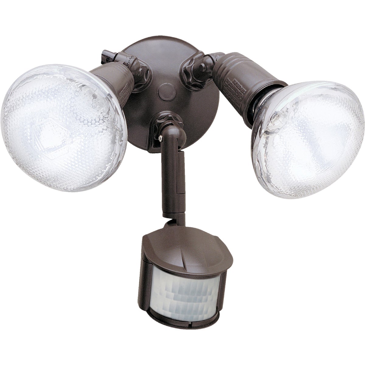 Bronze Motion Sensing Dusk To Dawn Incandescent Floodlight Fixture - Model Ms185