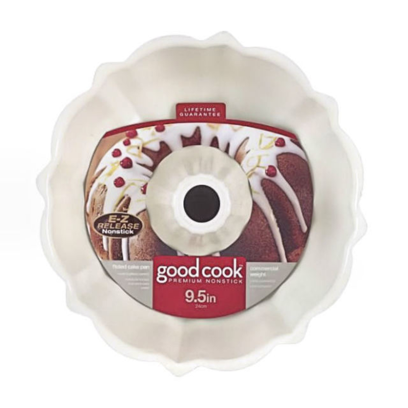 Goodcook 9-1/2 In. Dia. x 3-1/4 In. D. Fluted Non-Stick Bundt Cake Pan