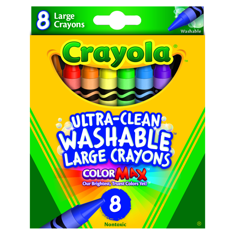 Crayola Large Washable Crayons (8-Pack)