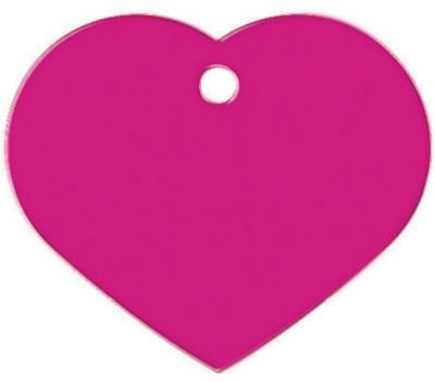 Kaba TAG-HEART-4L Large Heart Tag Pink Pack of 10