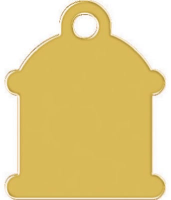 Kaba TAG-HYDRANT-7S Gold Hydrant Shape Pet Tag Small Pack of 10