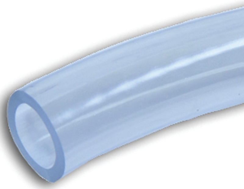 PVC Vinyl Tubing, Clear, 1-1/2 In. x 1-7/8 In. x 50 Ft.