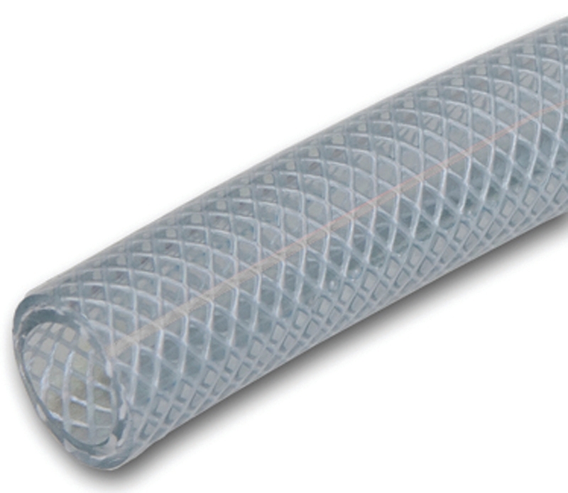 PVC Vinyl Tubing, Clear, 1-1/4 In. x 1-3/4 In. x 50 Ft.