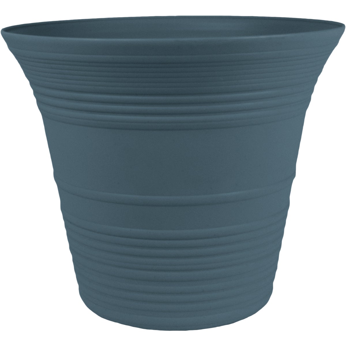 Sedona 9 Inch Diameter Polypropylene Slate Blue Planter Sea09001de2