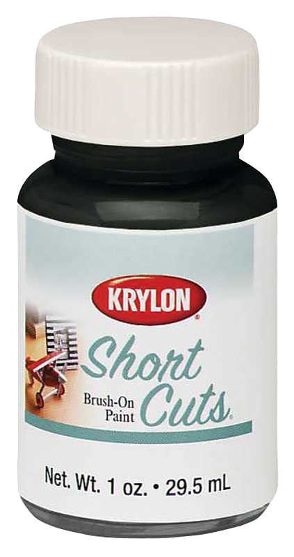 Short Cuts Black High Gloss 1 Fl. Oz. Hobby Paint - Fast Drying, Oil Based