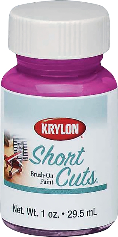 Short Cuts Brush On Paint, Hot Pink, 1 Oz. For Small Projects
