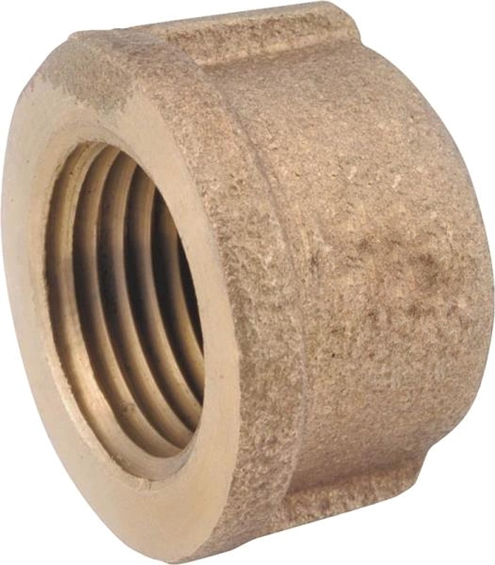 1/4 In. Lead Free Red Brass Threaded Pipe Cap - Model 738108-04