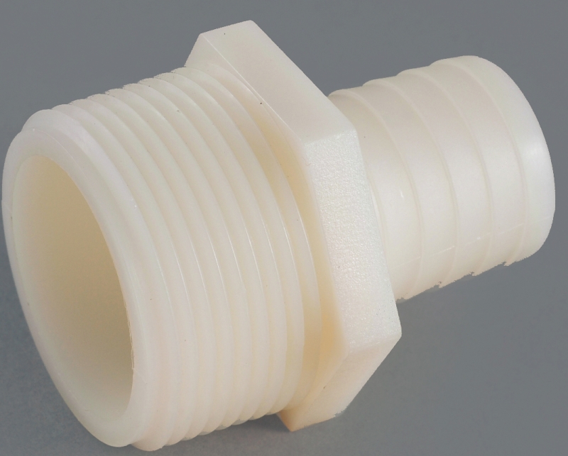 Nylon Hose Barb, 1/2 ID x 3/8 In. MPT