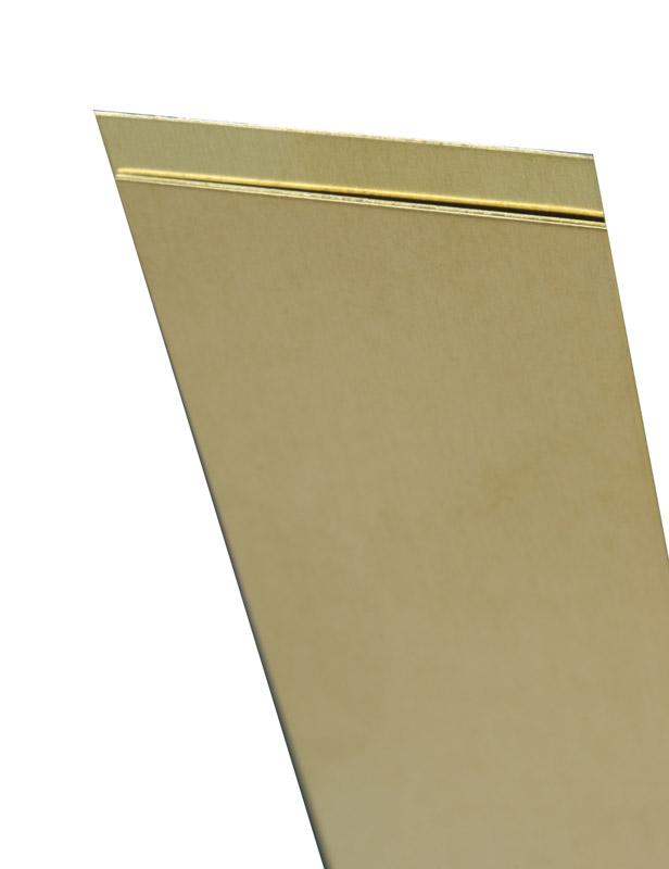 0.064 In. X 1/4 In. W X 36 In. L Brass Metal Strip