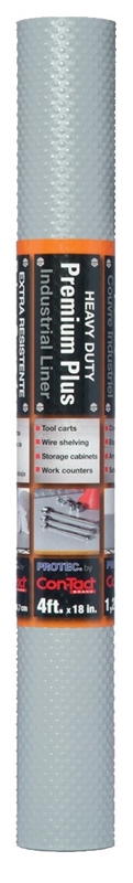 Grip Premium 4 Ft. L X 18 In. W Gray Non-adhesive Shelf Liner Glnr-c02925-06p