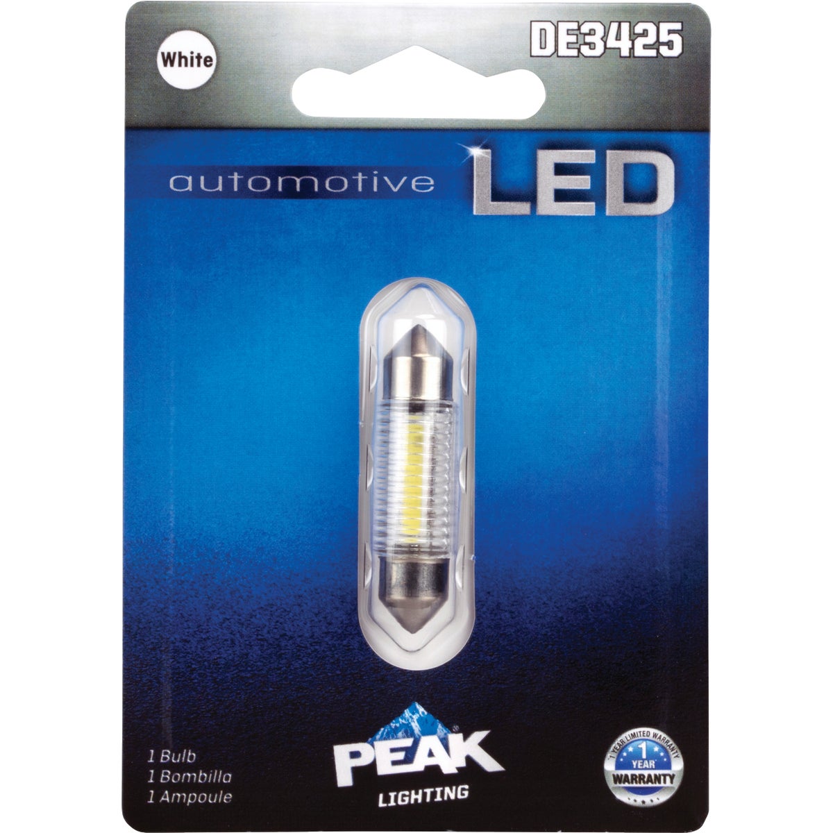 De3425 12v Mini Led Automotive Bulb - Bright White Replacement