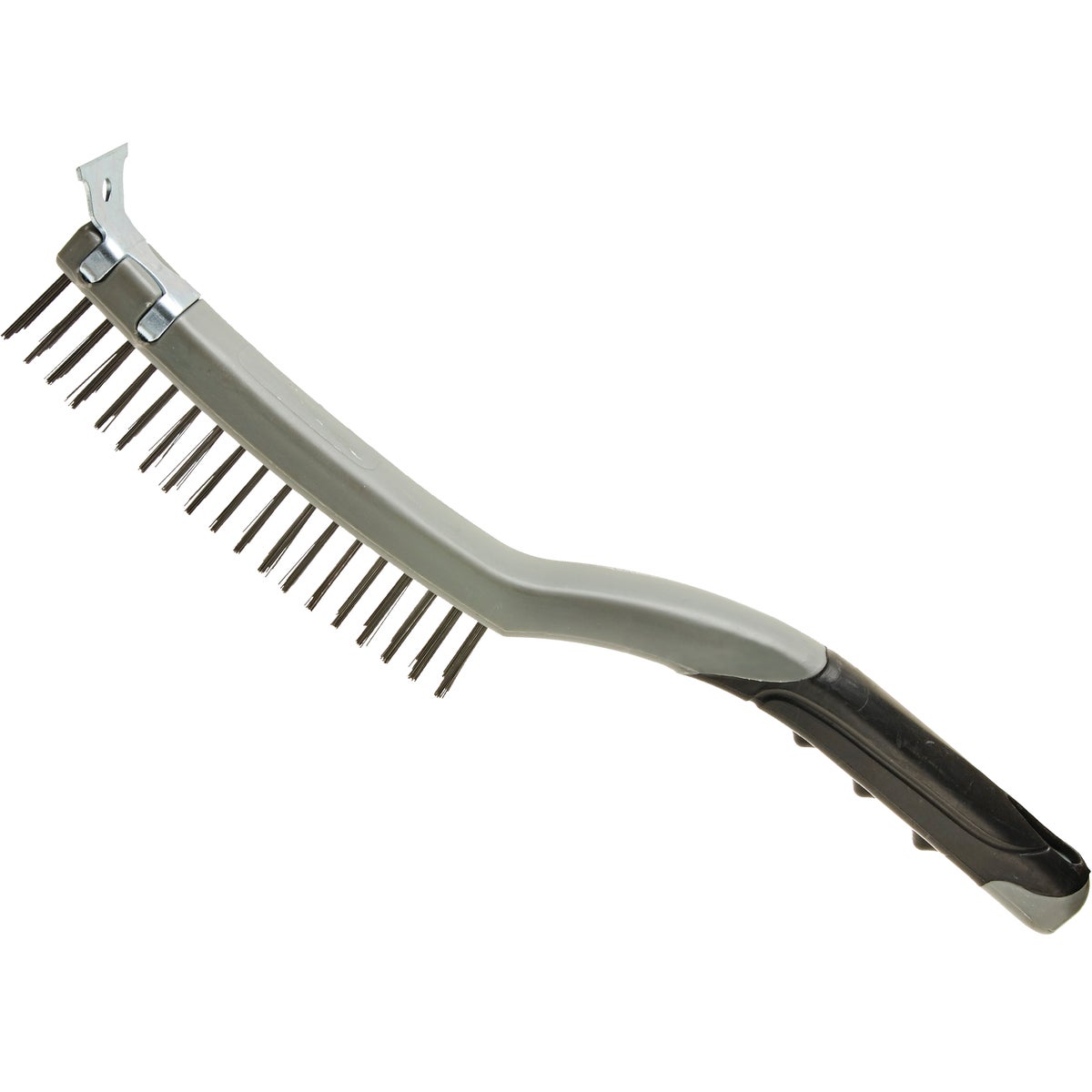 5-1/4" X 1/2" Stiff Wire Brush With Scraper - Model 382