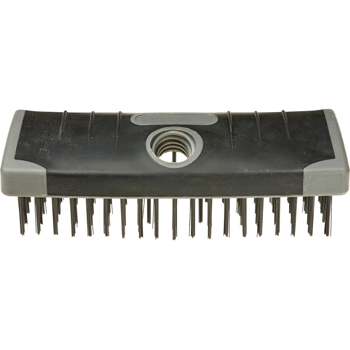 Stiff Wire Block Brush With Rubber Grip, Model 387