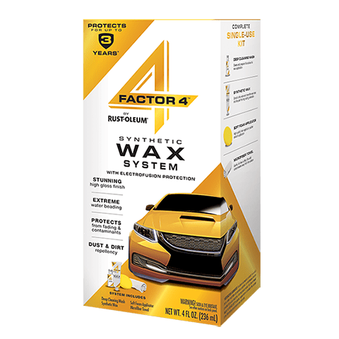 Factor 4 Synthetic Wax Kit - High Gloss Finish, 4 Oz Detail Spray Included