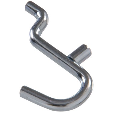 .207 X 5/8 Curved Peg Hook, Zinc Plated Hillman Hooks and Eyes 852675