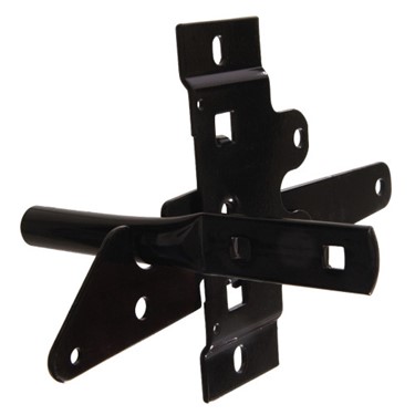 Post Mount Gate Latch, Black Finish, Model 852506 By Hillman