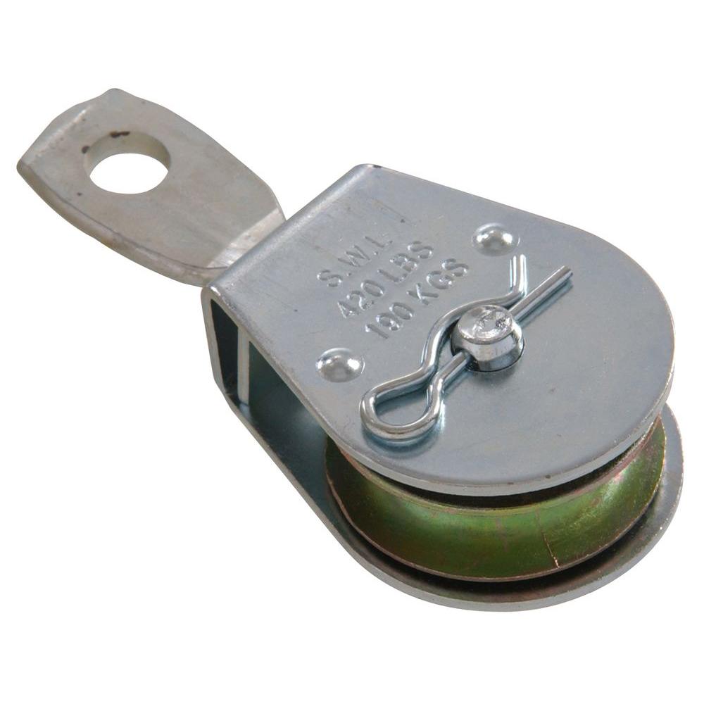 3 in. Single Sheave Heavy Duty Pulley with Swivel Eye (2-Pack)